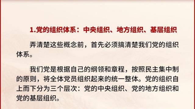 黨支部、黨小組、黨委、黨工委、黨組……這些概念你都清楚嗎